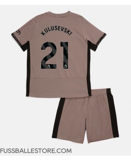 Günstige Tottenham Hotspur Dejan Kulusevski #21 3rd trikot Kinder 2023-24 Kurzarm (+ Kurze Hosen)
